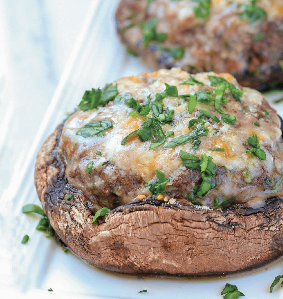 Przepisy dieta keto Burgery serowe z portobello Ketowariatka.pl